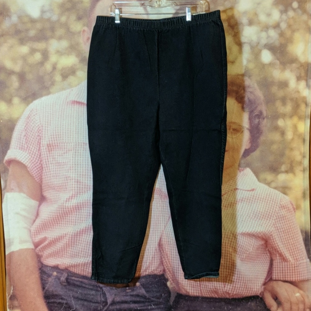 Jusy My Size 26-28W Petite Dark Denim Leggings NWT